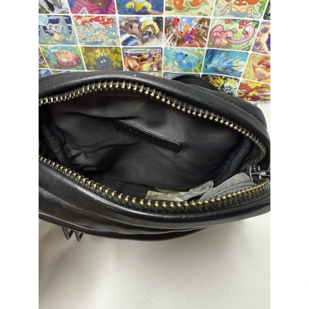 Zara Man Black Crossbody Messenger Bag 7x8